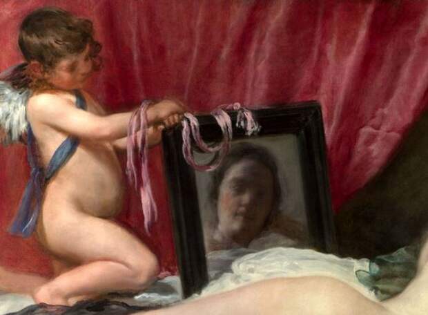 Диего Веласкес. Венера с зеркалом. Фрагмент Диего Веласкес. Венера с зеркалом. Фрагмент