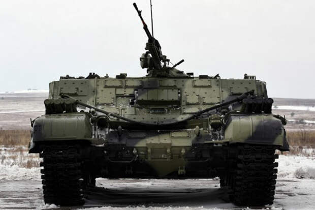 Боевая машина огнеметчиков на базе платформы "Армата" (фотографий танка Т-14 в свободном доступе пока нет). Фото: <a href=