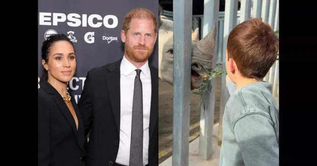 Сын в зоопарке, а дочь — на кухне: Меган Маркл и принц Гарри провели выходной с детьми