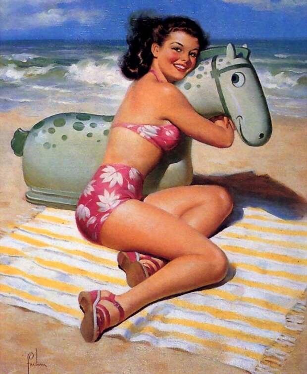 Красотки! Художник-иллюстратор Art Frahm (1907-1981)