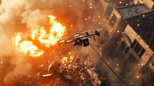 Русские дроноводы ликвидировали дрифтовавших на джипе боевиков