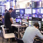 EE2014 European election night in Brussels. Mediacenter - Eurovision Production