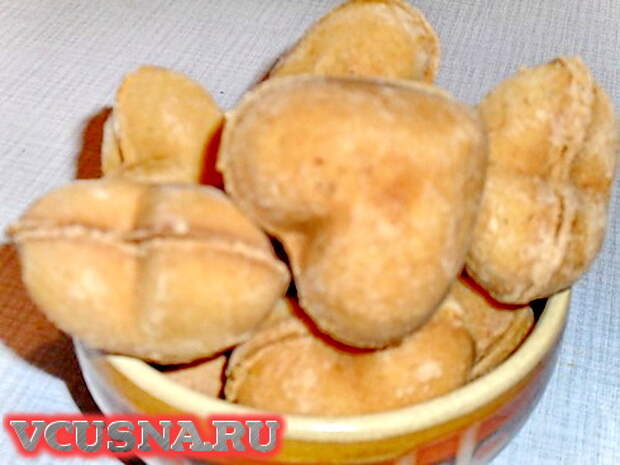 Сердечки со сгущёнкой и орешками VCUSNA.RU