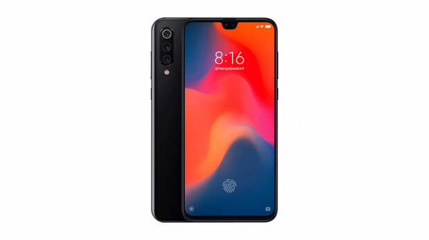 Новый рендер смартфона Xiaomi Mi 9 демонстрирует тройную камеру и небольшой вырез экрана