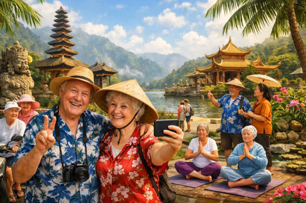 Русские пенсионеры этой зимой поехали в Азию вместо Египта