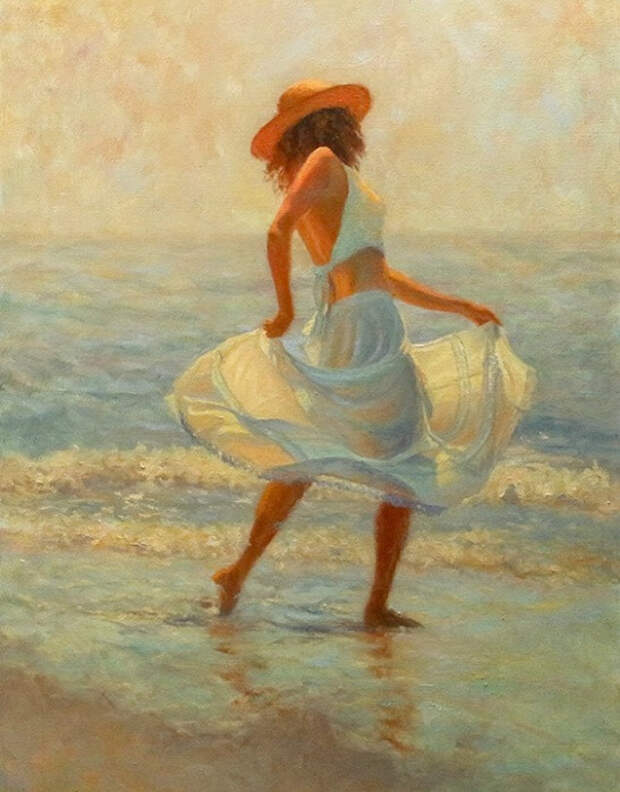 Танец у моря. Художница Susan Roux-Сьюзан Ру