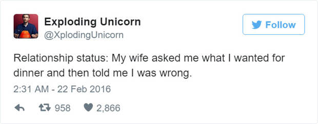 Funny Tweet About Wife