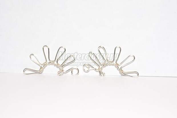 wire Wrap. Серьги из проволоки с ониксом