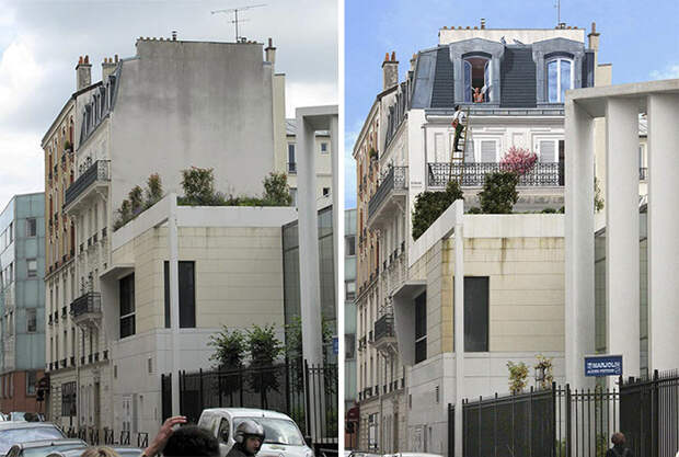 Французский художник украсил скучные стены города яркими сценами, полными жизни
