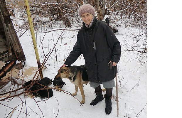 Фронтовичка, спасенная во время войны собакой, не смогла бросить щенка