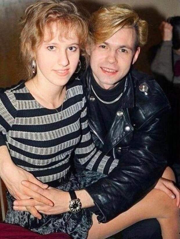Ксения Собчак с солистом "На-На" Владимиром Лёвкиным, 1998 год