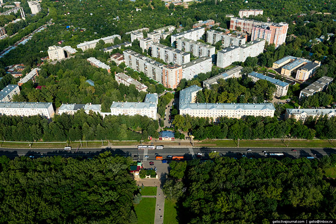 Нижний Новгород с вертолета