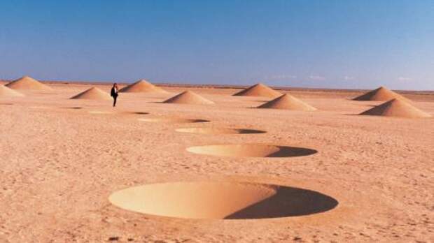 desert breath, walking the spiral walk, ground view