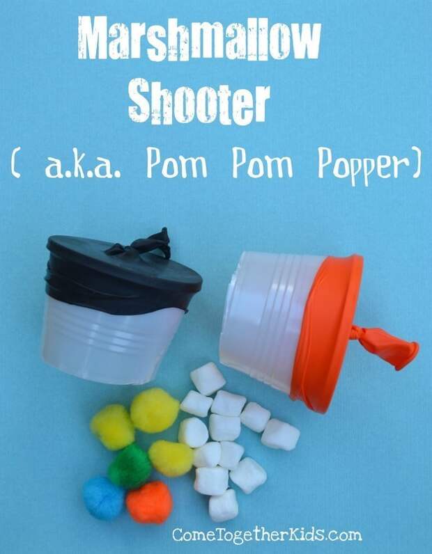 Plastic cups and balloons are all you need to make a surprisingly powerful marshmallow shooter.