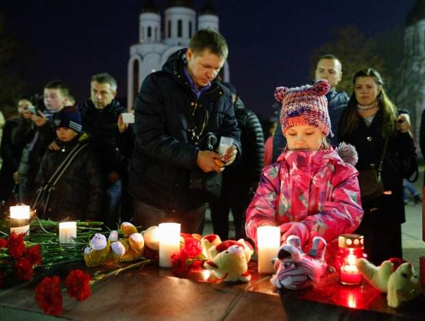 На площади Победы в Калининграде