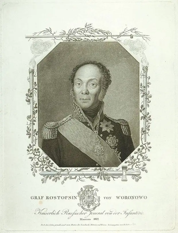 Ф. Ростопчин. «Русский Герострат» и «сумасшедший Федька»