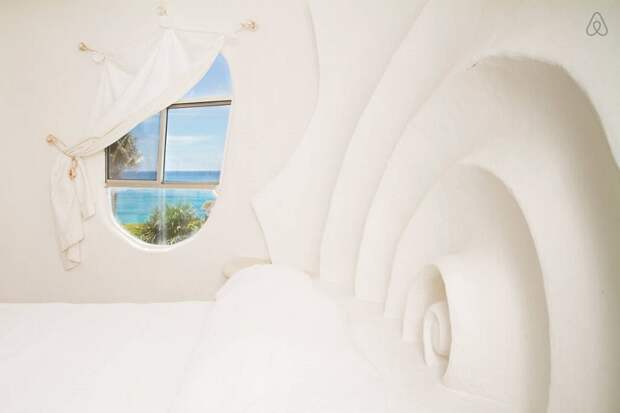 Дом-ракушка на острове Исла-Мухерес, Мексика. Фото