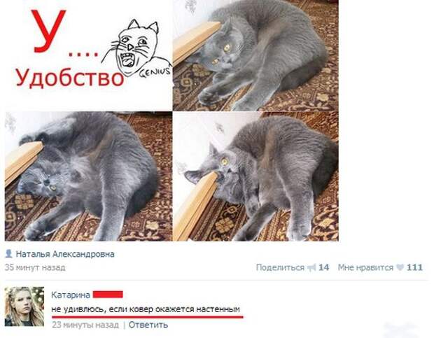 Смешные комментарии из социальных сетей 07.05.14 комментарии, прикол, соцсети