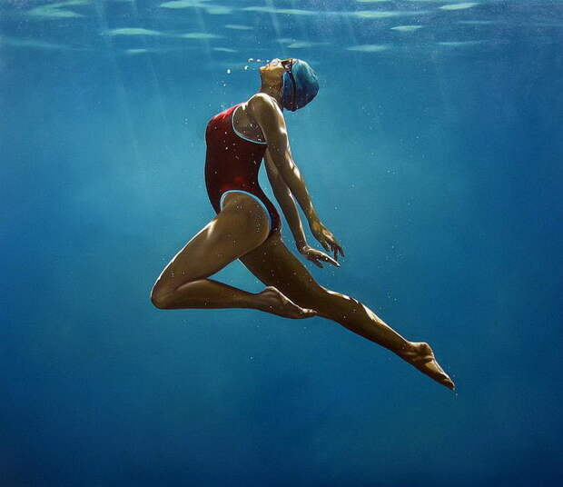 Плавающие женщины: картины Eric Zener