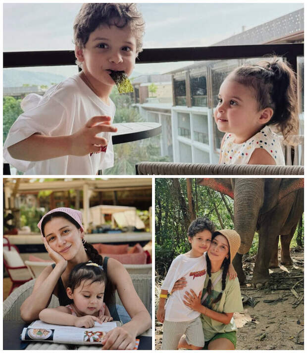 «Вам точно 45?»: в Сети восхитились семейными снимками Равшаны Курковой