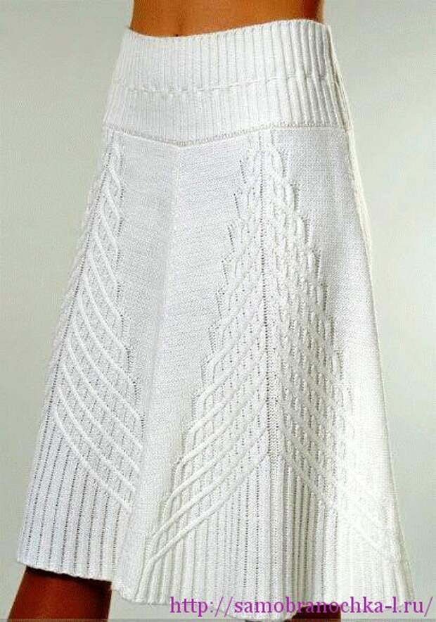 Летняя юбка спицами для женщины