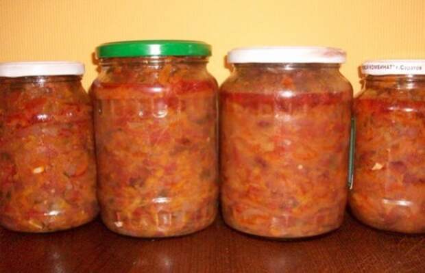 Фасоль с овощной заливкой