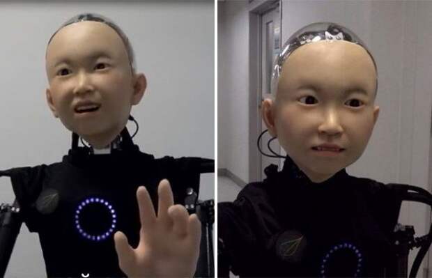 Японский инженер изобрел робот с лицом мальчика