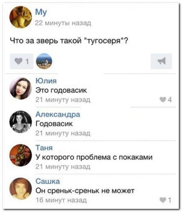 Смешные комментарии из социальных сетей Смешные комментарии из социальных сетей