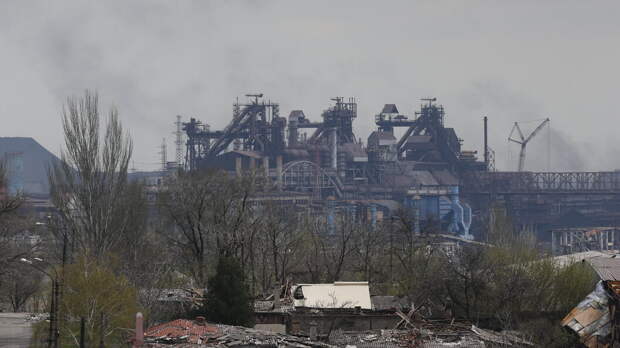 Вид на завод "Азовсталь". фото: картинки  яндекса.