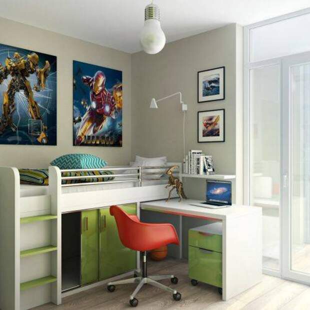 b2ap3_thumbnail_Breathtaking-Kids-Space-Saver-Beds-Ideas-in-Kids-Contemporary-design-ideas-with-boys-bedroom-desk-desk-chair-lime-green.jpg