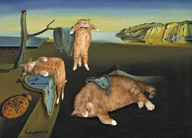 шедевры и рыжий толстый кот (5)