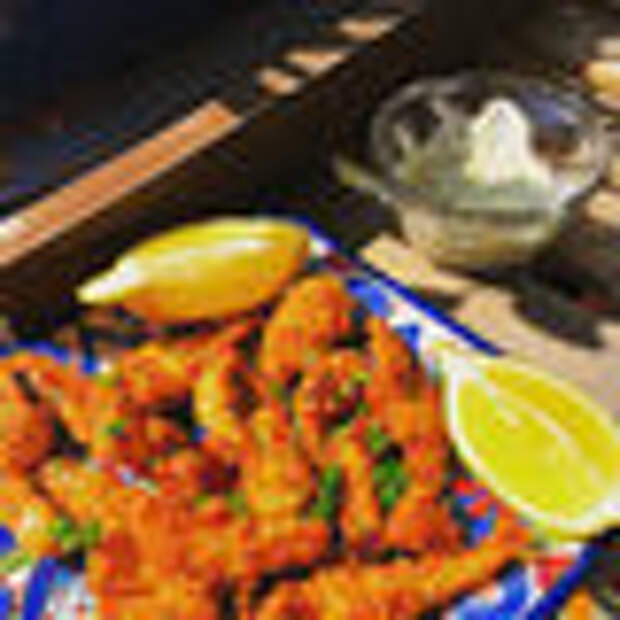 Fried pacific razor clams.