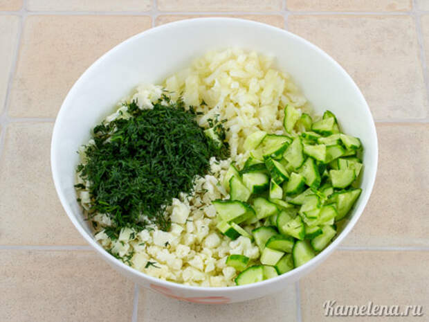 Салат из сырой цветной капусты — 4 шаг