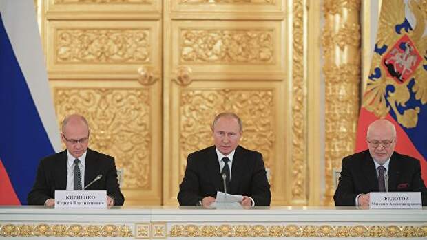 Президент РФ Владимир Путин проводит в Кремле заседание Совета по развитию гражданского общества и правам человека. 11 декабря 2018