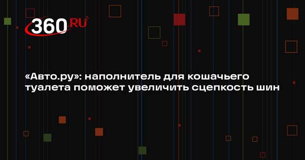 «Авто.ру»: наполнитель для кошачьего туалета поможет увеличить сцепкость шин