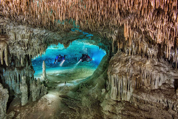 Сенот Нариз входит в большую пещерную систему на Юкатане
