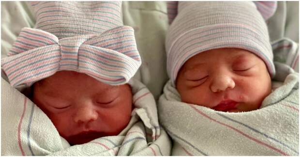 Уникальные близнецы, рожденные с разницей всего в несколько минут, родились в два разных года