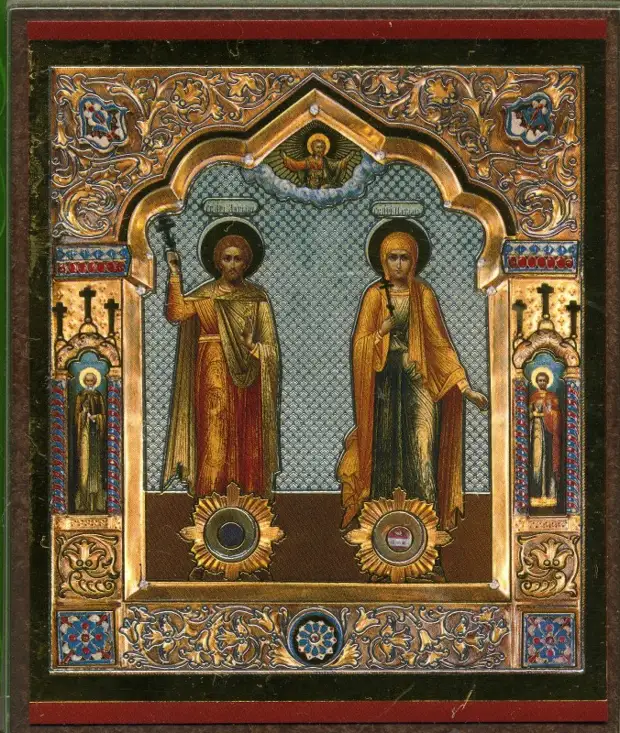 8 сентября - сретение Владимирской иконы Пресвятой Богородицы (1395). Память святых мучеников Адриана и Наталии.