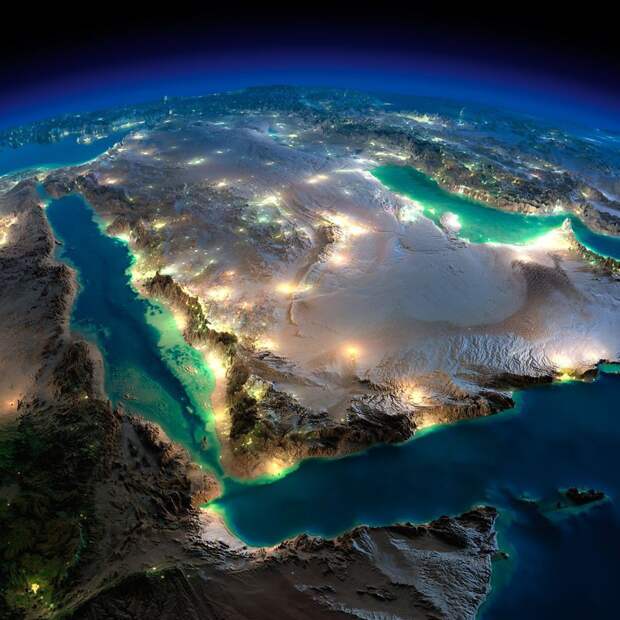 Земля ночью: потрясающие фото из космоса Земля ночью, космос, факты, фото