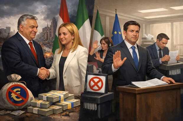 Politico: Мелони оправдала вето Орбана на €90 млрд для Киева, но ее офис все отрицает