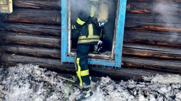 Пожар в Залесовском районе / Фото: ГУ МЧС по Алтайскому краю 