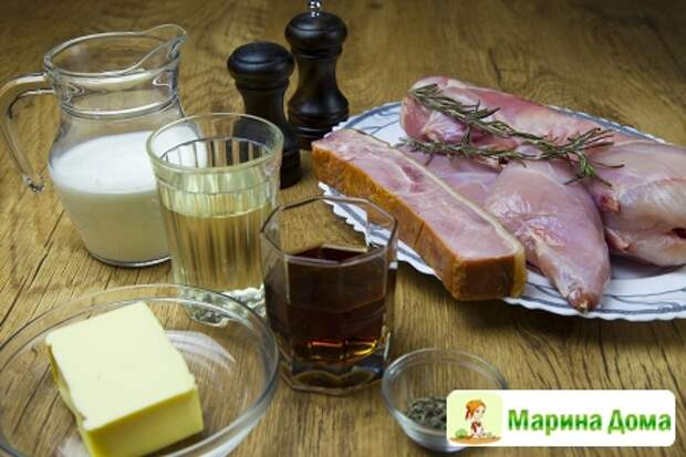 Кролик со сливками