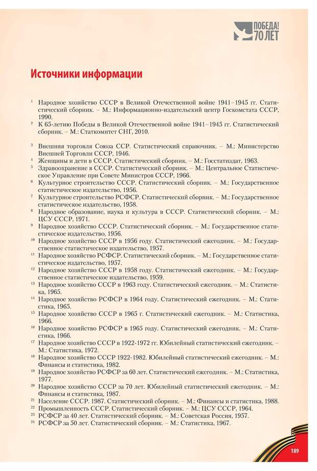 Cтатистический сборник «Великая Отечественная война»