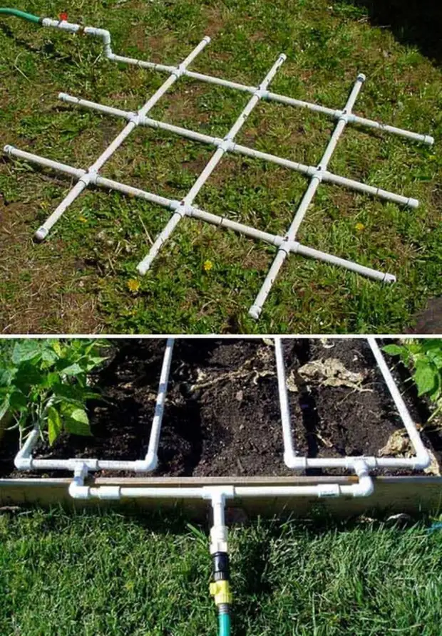 Поделки из пластиковых труб - фото идей изделий для дачи и сада из труб