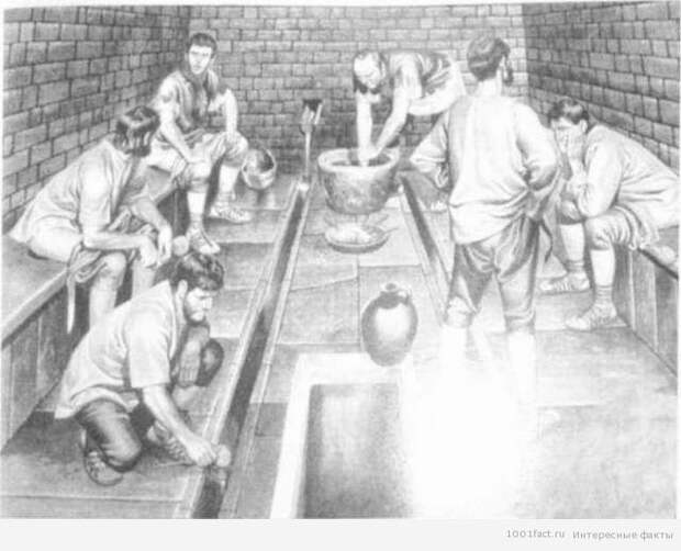 римляне в уборных