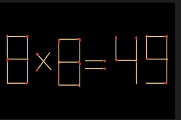 Головоломка со спичками, которая ставит в тупик: уложитесь в 10 секунд