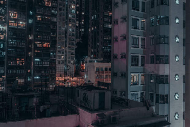 29 фото о хронической бессоннице Гонконга 