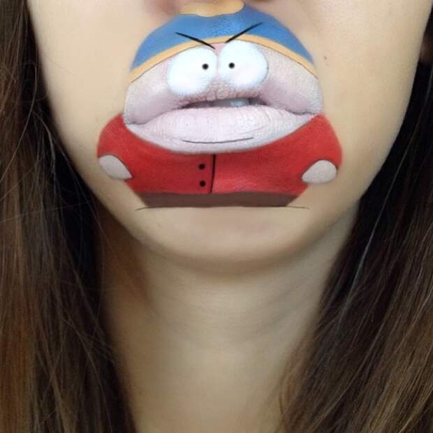 Когда губная помада надоела, есть способ забавно красить губы фото
