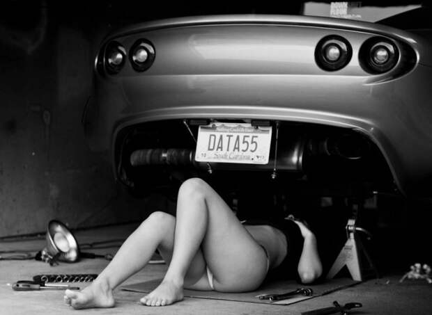 Девушки и ремонт авто девушки, ремонт