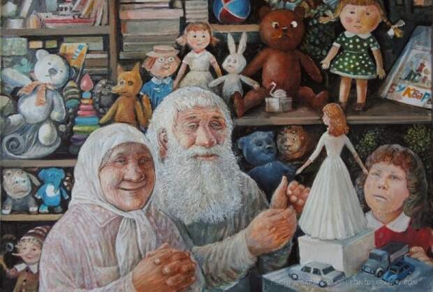 Жили-были дед да бабка: прекрасные картины Леонида Баранова (15 работ) Жили-были дед да бабка: прекрасные картины Леонида Баранова (15 работ)